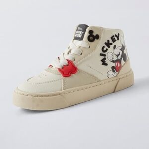 Zara Kids Mickey Mouse Sneakers - Cream and Red
